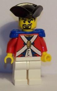 LEGO Minifigure-Imperial Soldier II - Officer without Plume-Pirates / Pirates II-PI109-Creative Brick Builders
